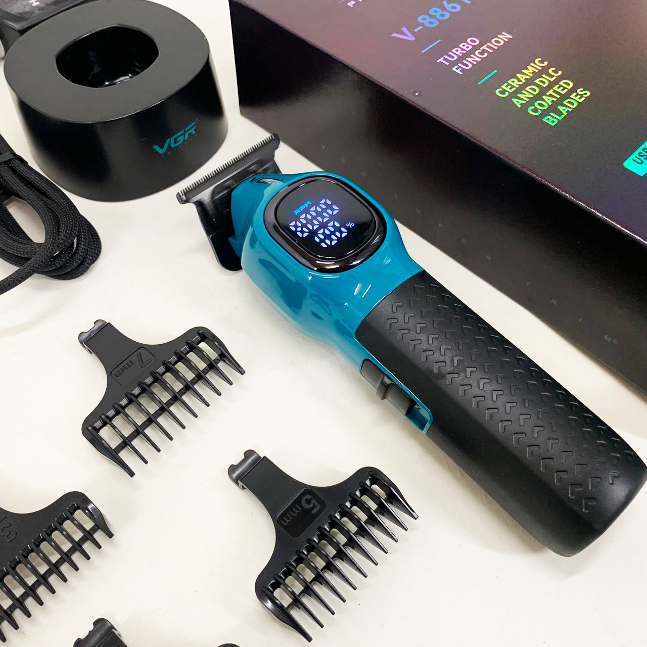 Триммер для стрижки волос VGR V-886T BLUE 8000RPM