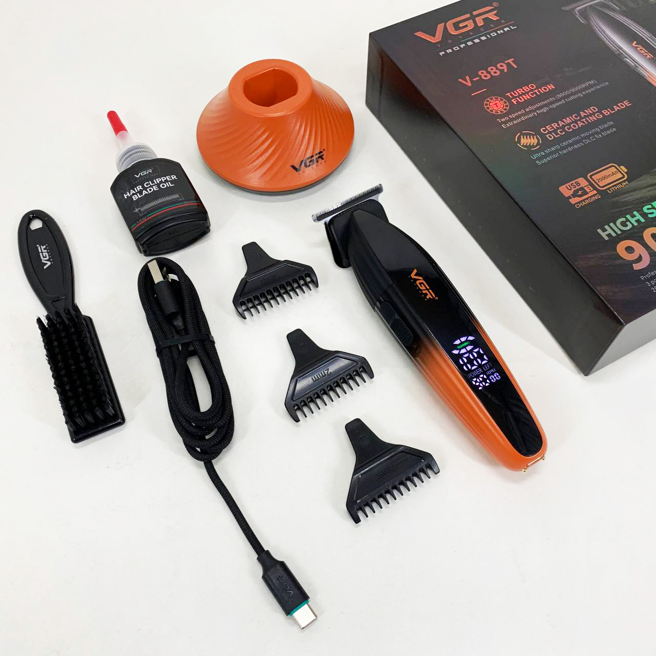 Машинка для стрижки VGR V-889T 9000RPM