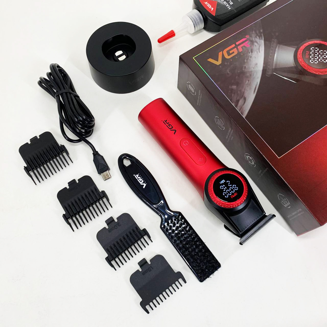 Триммер VGR V-977 RED, регулировка мощности 6000 - 8000 RPM