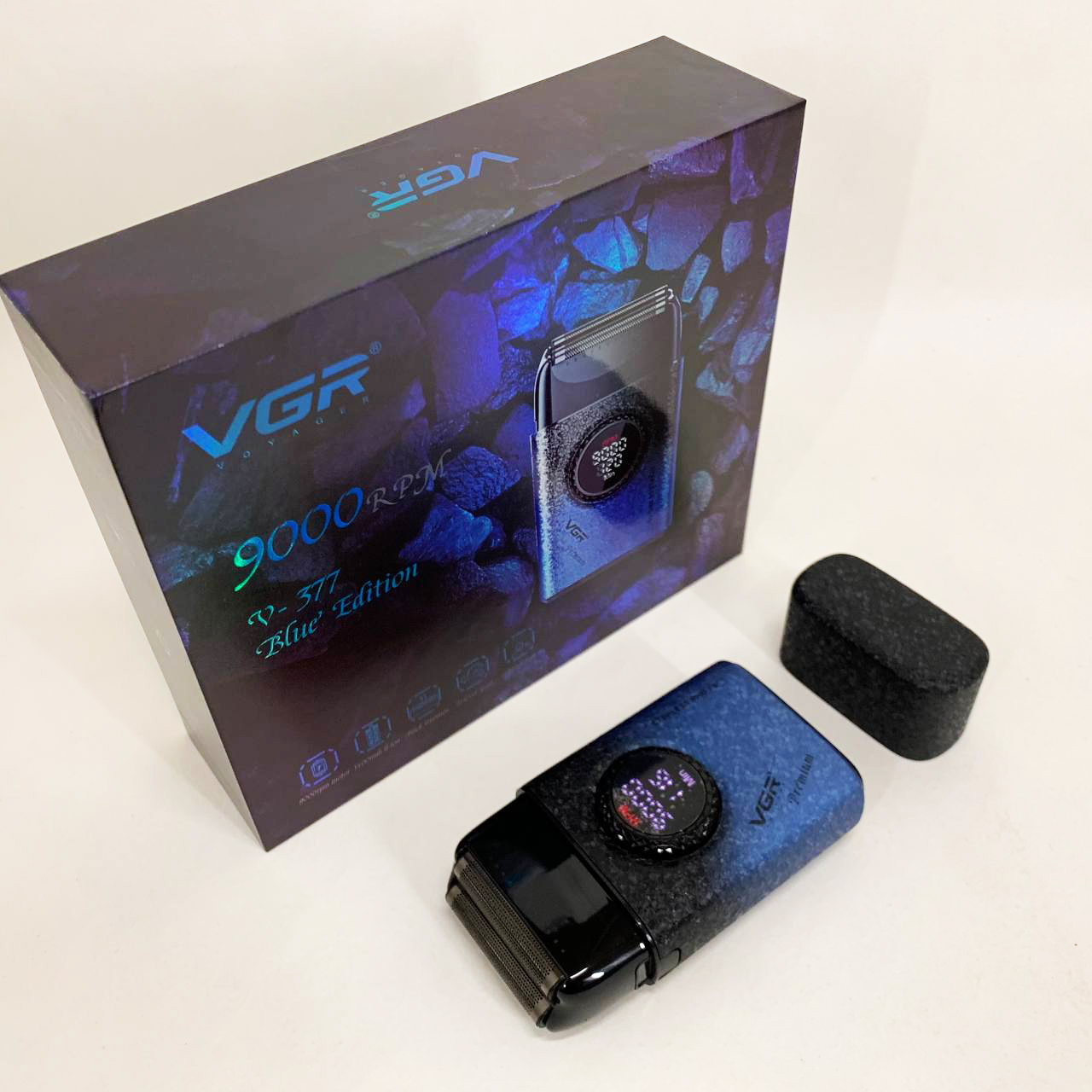 Электробритва VGR V-377 BLUE шейвер, Электрическая аккумуляторная бритва для бритья, шейвер мужской