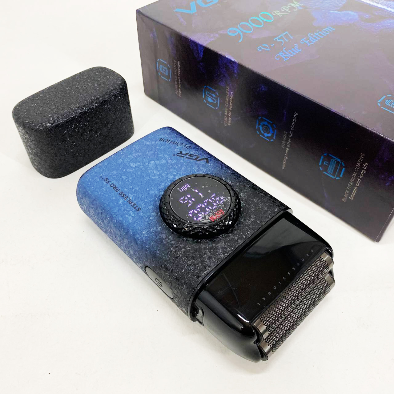 Электробритва VGR V-377 BLUE шейвер, Электрическая аккумуляторная бритва для бритья, шейвер мужской