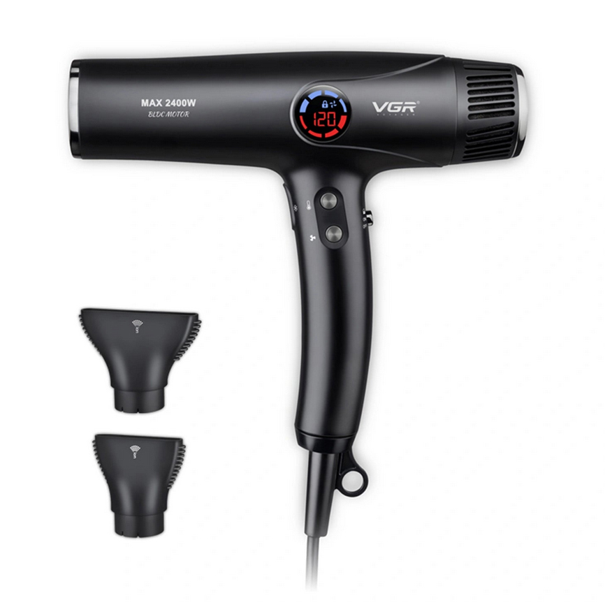 Фен VGR V-469 4 уровня обдува 4 уровня температуры 2 насадки 2400Вт