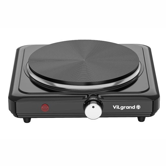 Настольная электрическая плита 1 конфорка ViLgrand VHP181F Black