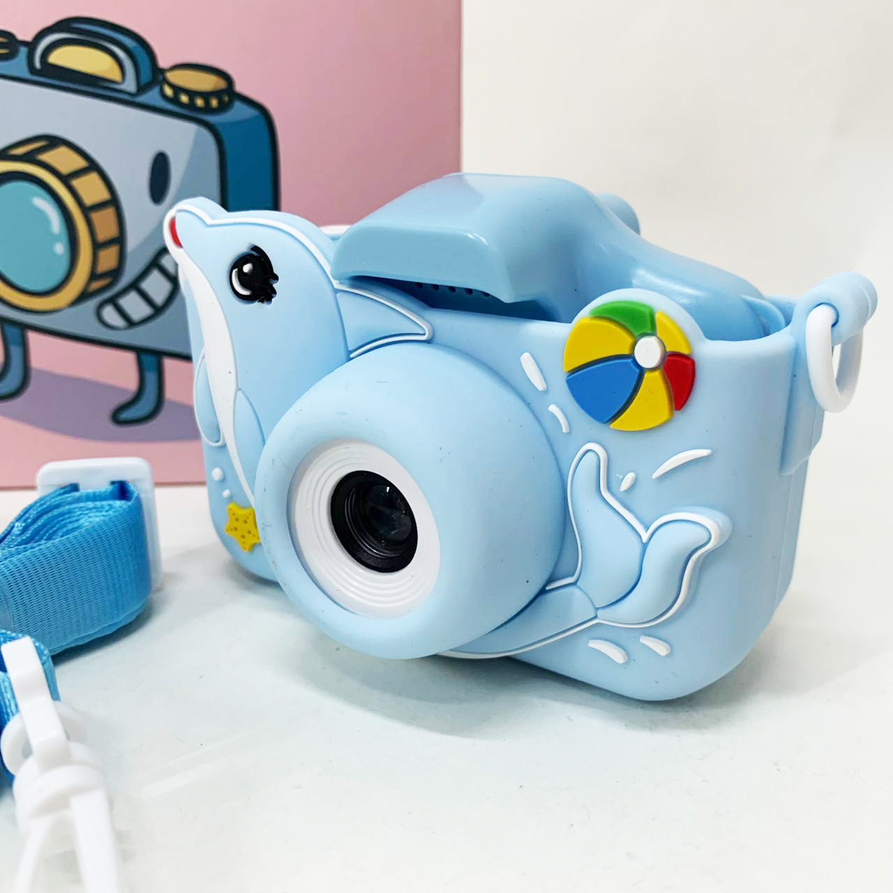 Детский цифровой фотоаппарат + чехол ET015