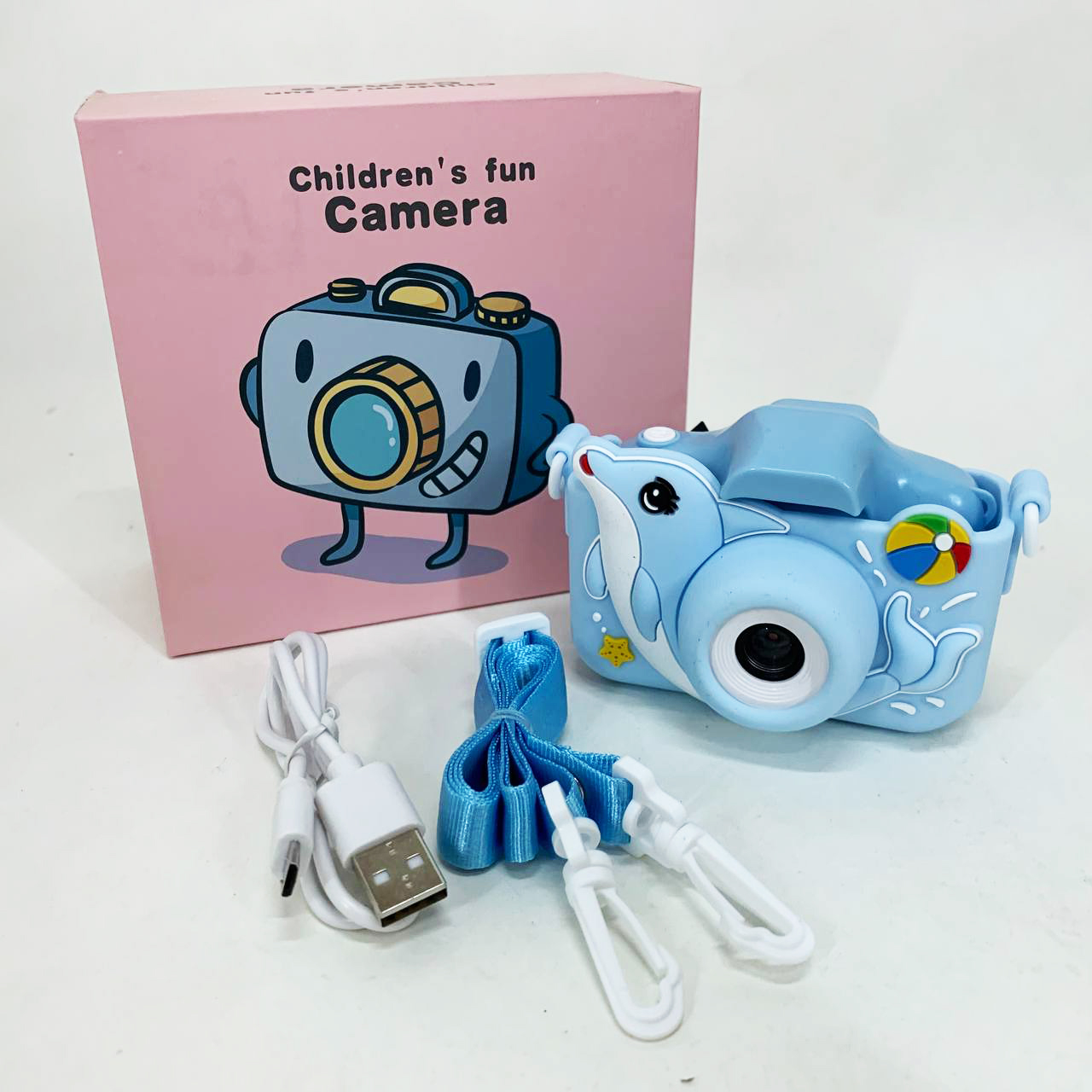Детский цифровой фотоаппарат + чехол ET015