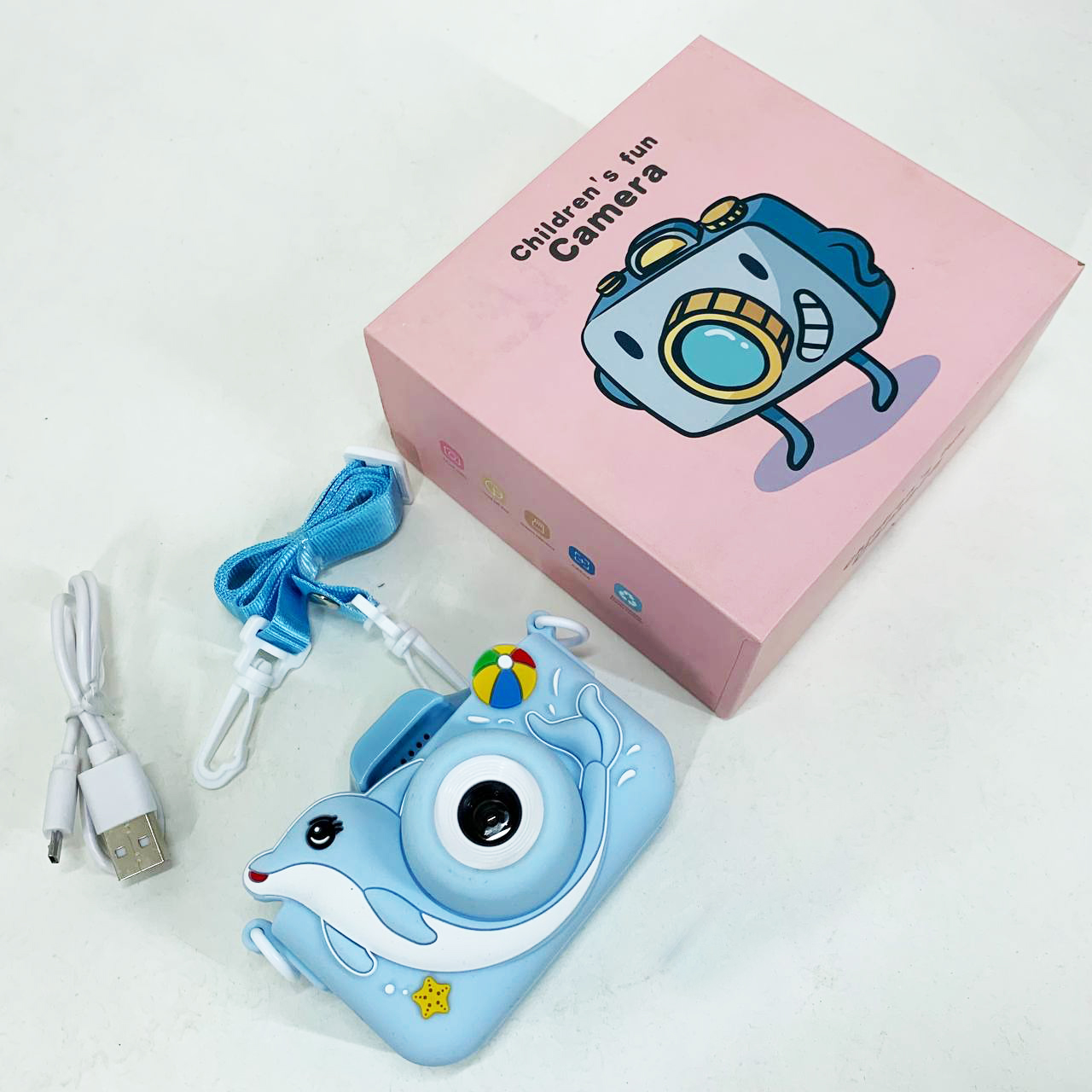 Детский цифровой фотоаппарат + чехол ET015