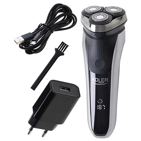 Электробритва для мужчин роторная Adler AD 2933 аккумуляторная 30 Вт