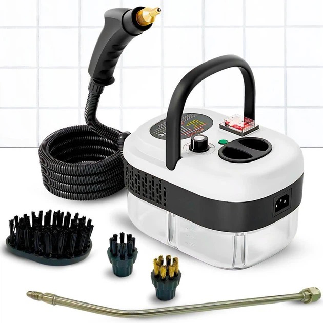 Универсальный пароочиститель Domotec MS-5354 2500Вт с насадками 1.2 л для ухода за домом 3 бар