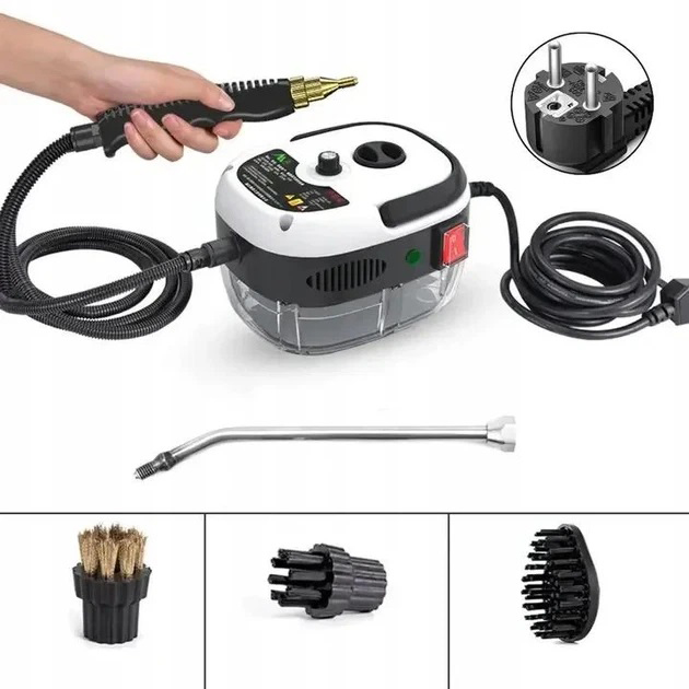 Универсальный пароочиститель Domotec MS-5354 2500Вт с насадками 1.2 л для ухода за домом 3 бар