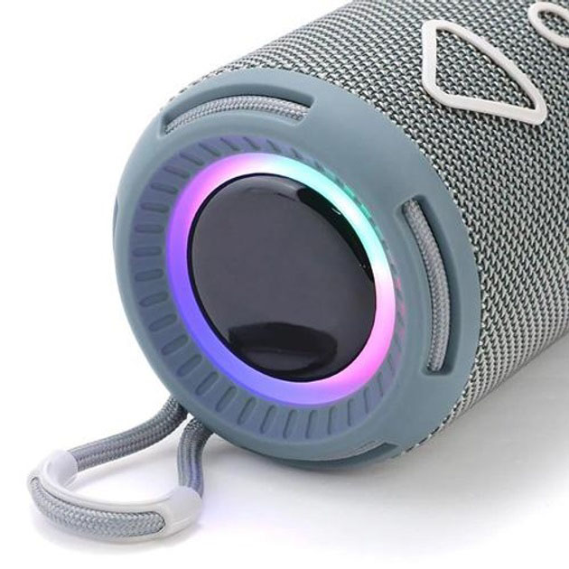 Bluetooth колонка портативная TG656 FM-радио, Громкая блютуз колонка, Колонка для вечеринки. Цвет: серый