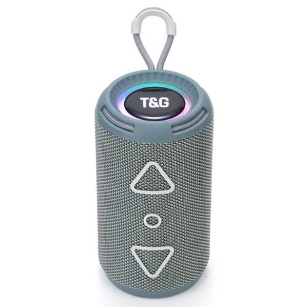 Bluetooth колонка портативная TG656 FM-радио, Громкая блютуз колонка, Колонка для вечеринки. Цвет: серый