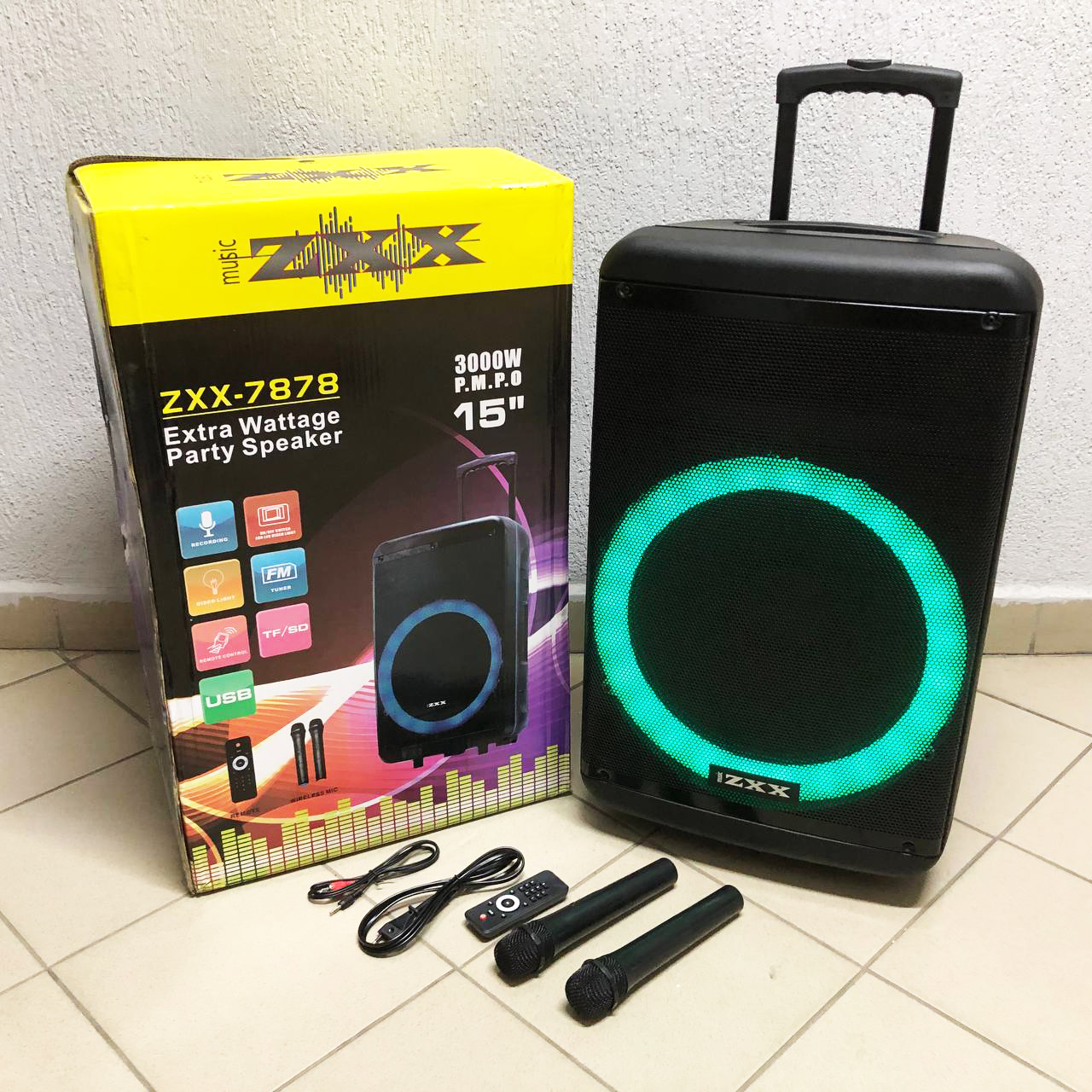 Акустическая переносная колонка ZXX-7878/ 8161 600 Вт 15