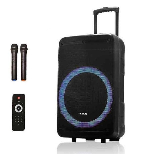 Акустическая колонка с аккумулятором ZXX-7676 200Вт портативная переносная колонка Bluetooth на колёсах