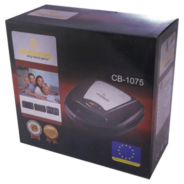 Мультимейкер Crownberg CB-1075 3 В 1 Гриль Сендвичница Вафельница