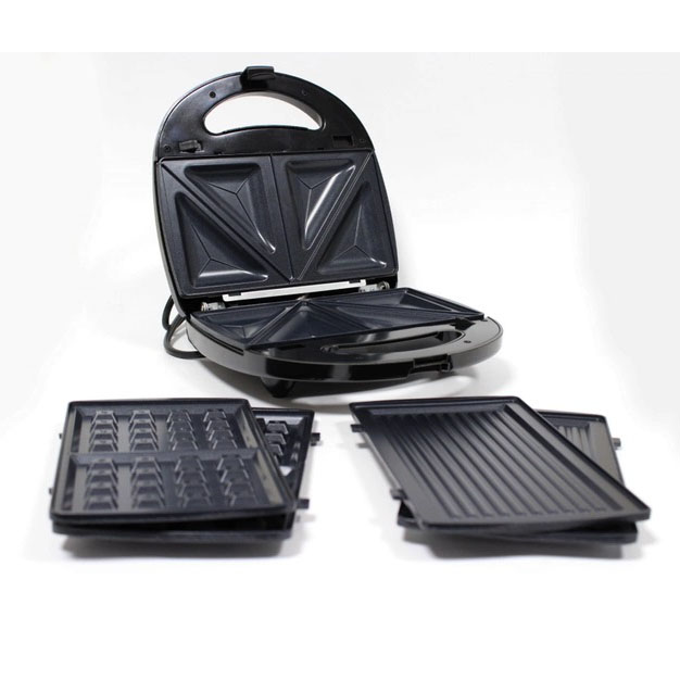 Мультимейкер Crownberg CB-1075 3 В 1 Гриль Сендвичница Вафельница