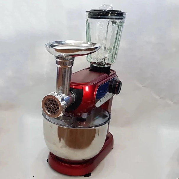 Кухонный комбайн 3 в 1 Crownberg CB-3404 Тестомес-Мясорубка-Блендер 2200Вт