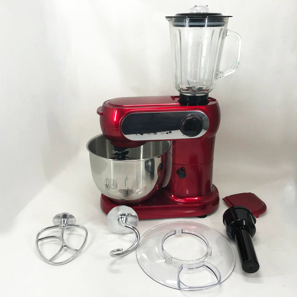 Кухонный комбайн 3 в 1 Crownberg CB-3404 Тестомес-Мясорубка-Блендер 2200Вт