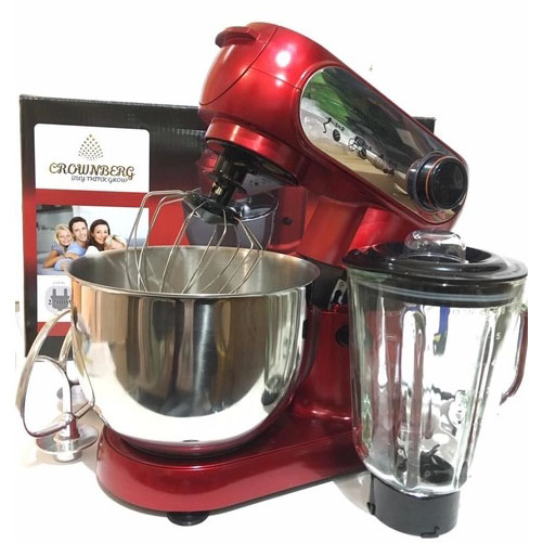 Кухонный комбайн 3 в 1 Crownberg CB-3404 Тестомес-Мясорубка-Блендер 2200Вт
