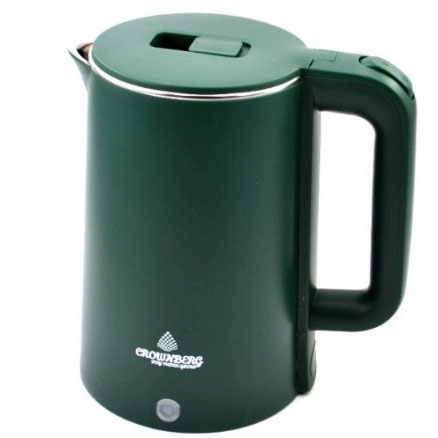 Электрочайник Crownberg CB-2845 дисковый 1.8л 1800Вт Green