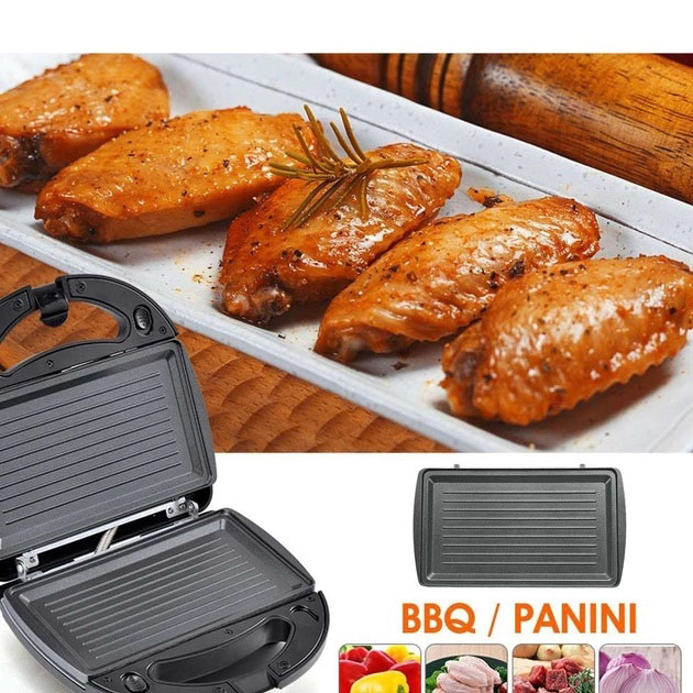 Мультимейкер 4 В 1 Crownberg CB-1074 750Вт Гриль Сендвичница Вафельница Орешница