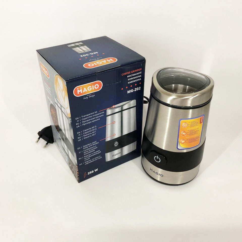 Кофемолка MAGIO MG-202 250 Вт, кофемолка для круп, кофемолка для перца, машинка для помола кофе
