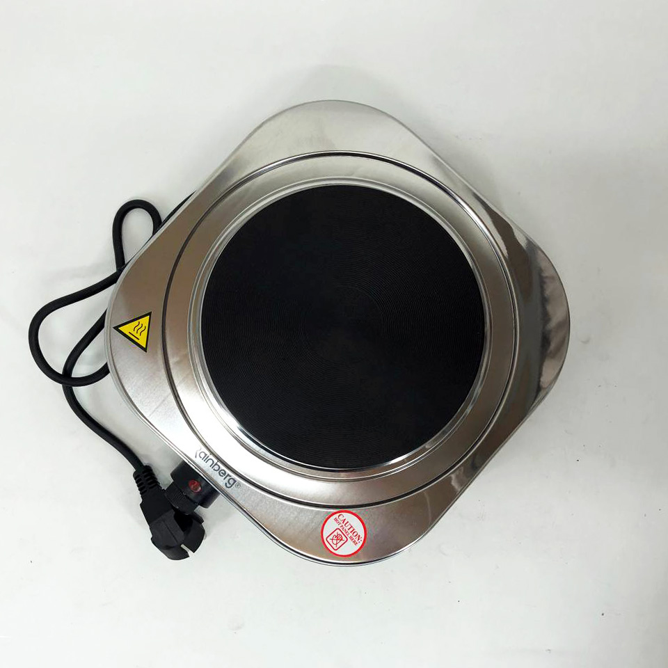 Плита электрическая Rainberg RB-009 одноконфорочная настольная электроплита на одну конфорку из нержавейки