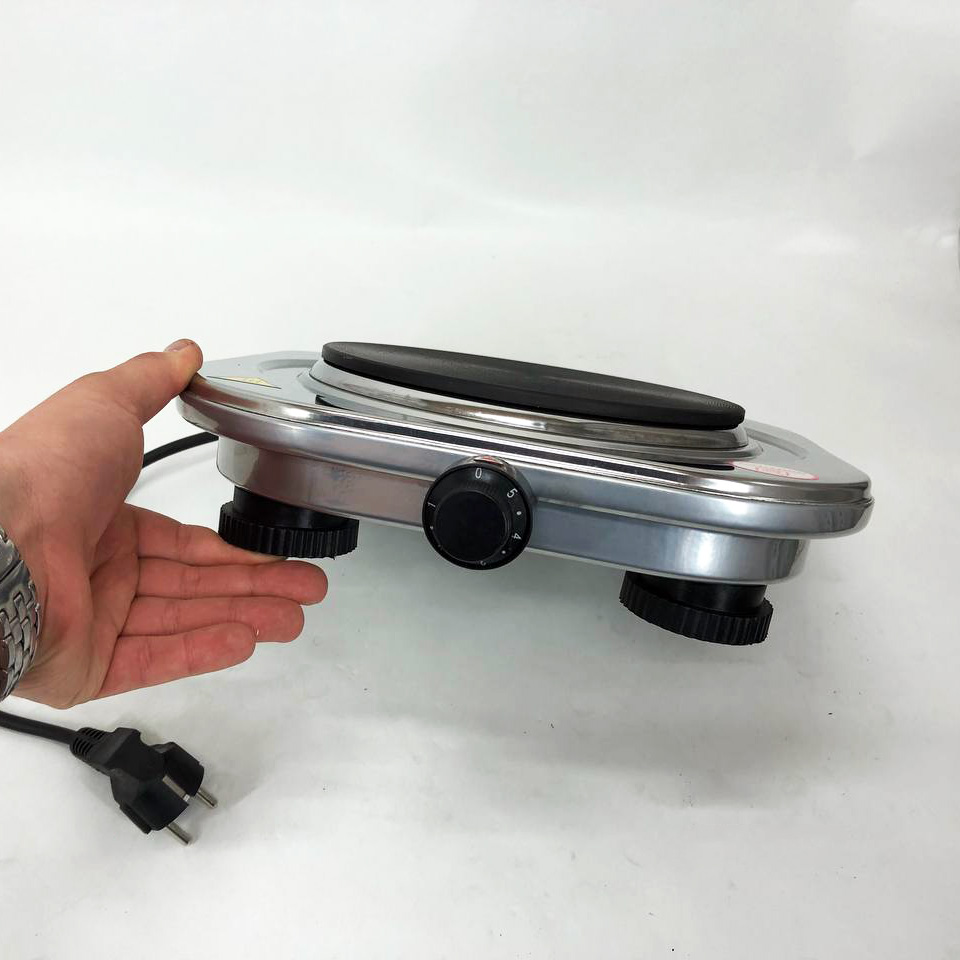 Плита электрическая Rainberg RB-009 одноконфорочная настольная электроплита на одну конфорку из нержавейки