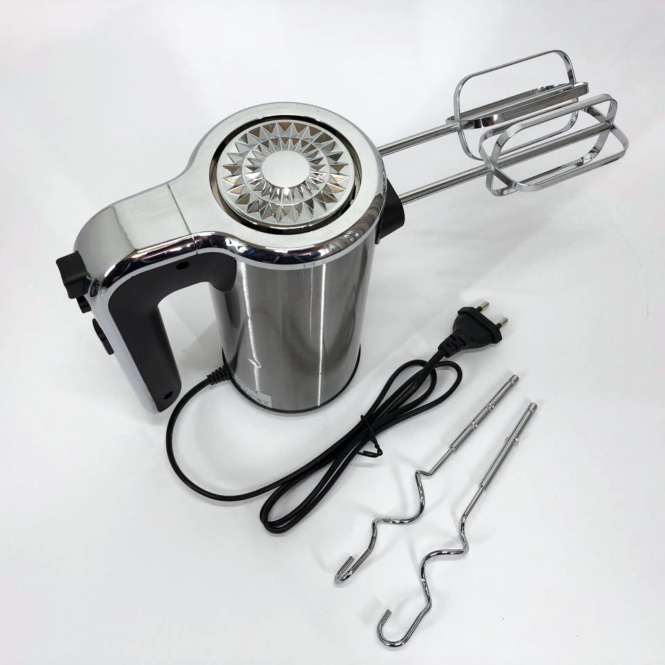 Миксер ручной электрический Rainberg RB-1012 600W Нержавейка, ручной миксер для кухни, мощный миксер