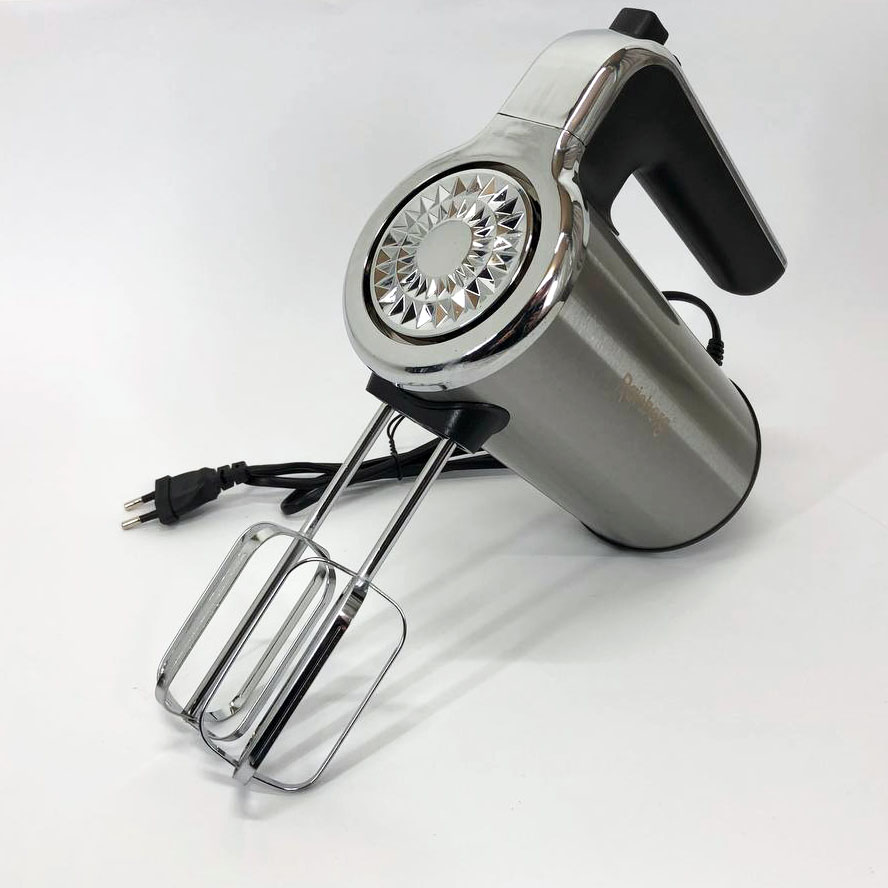 Миксер ручной электрический Rainberg RB-1012 600W Нержавейка, ручной миксер для кухни, мощный миксер