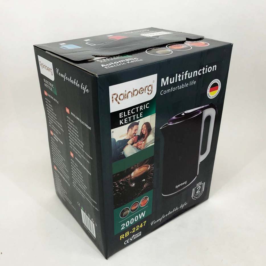 Чайник электрический Rainberg RB-2247 2000Вт 2л. Цвет: баклажан