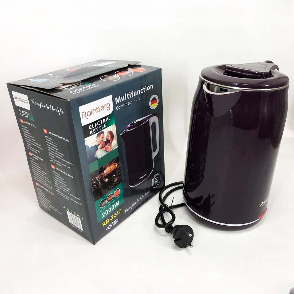 Чайник электрический Rainberg RB-2247 2000Вт 2л. Цвет: баклажан