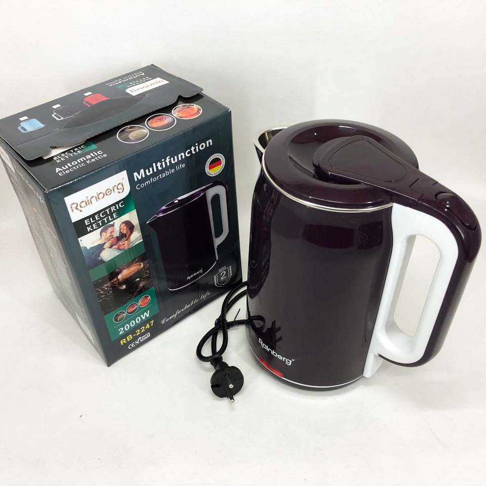 Чайник электрический Rainberg RB-2247 2000Вт 2л. Цвет: баклажан
