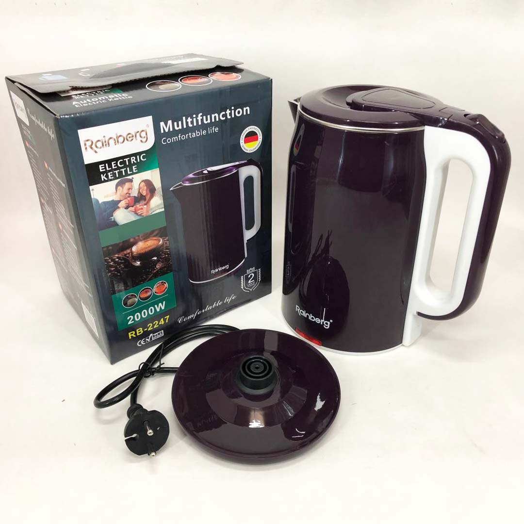 Чайник электрический Rainberg RB-2247 2000Вт 2л. Цвет: баклажан