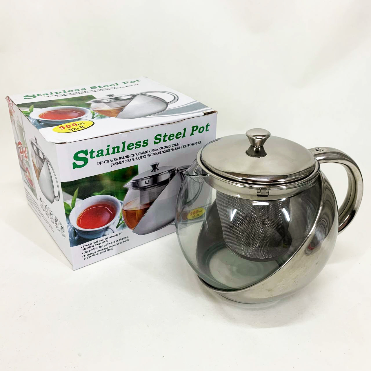 Заварник UNIQUE UN-1163 0,90 л, Эксклюзивные заварочные чайники, Стильный чайник для заварки