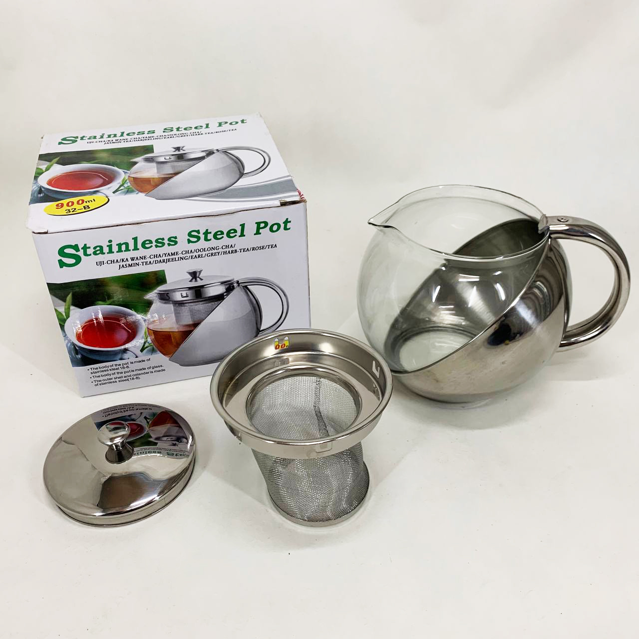 Заварник UNIQUE UN-1163 0,90 л, Эксклюзивные заварочные чайники, Стильный чайник для заварки