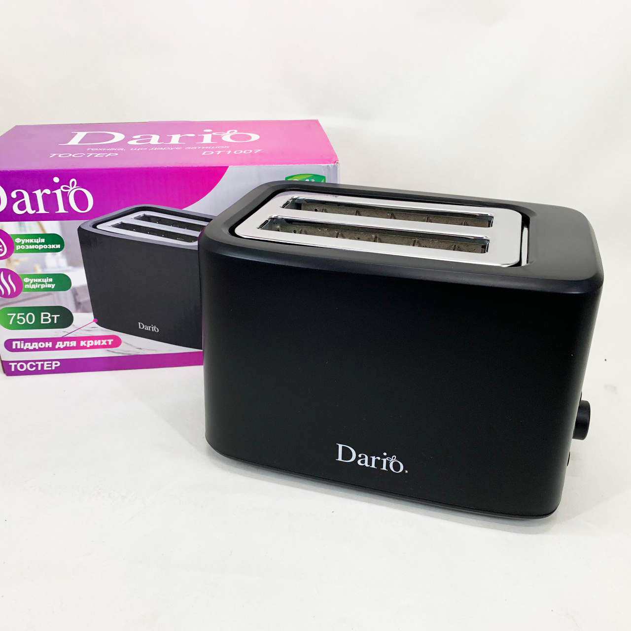 Тостер DARIO DT1007. Цвет: черный