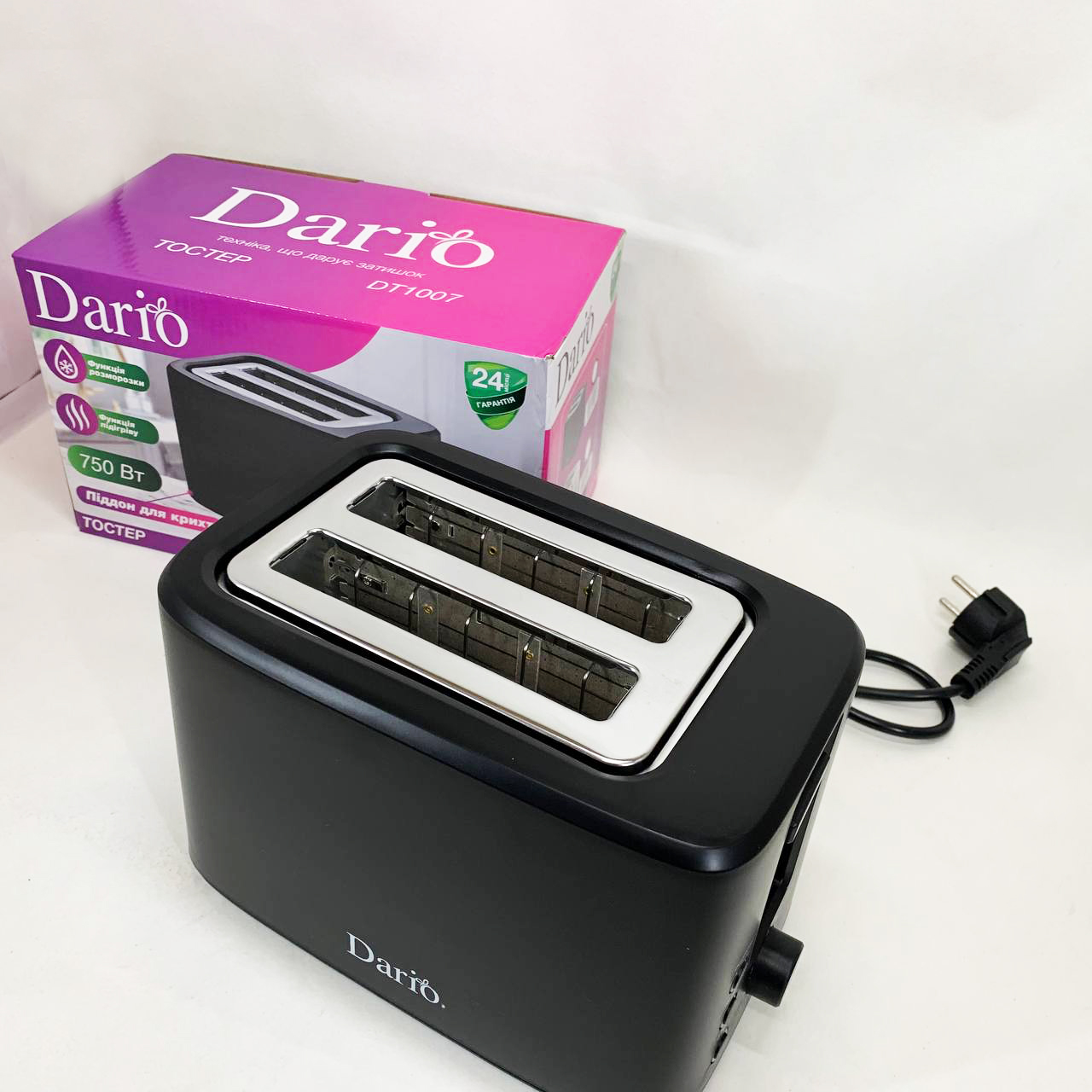Тостер DARIO DT1007. Цвет: черный
