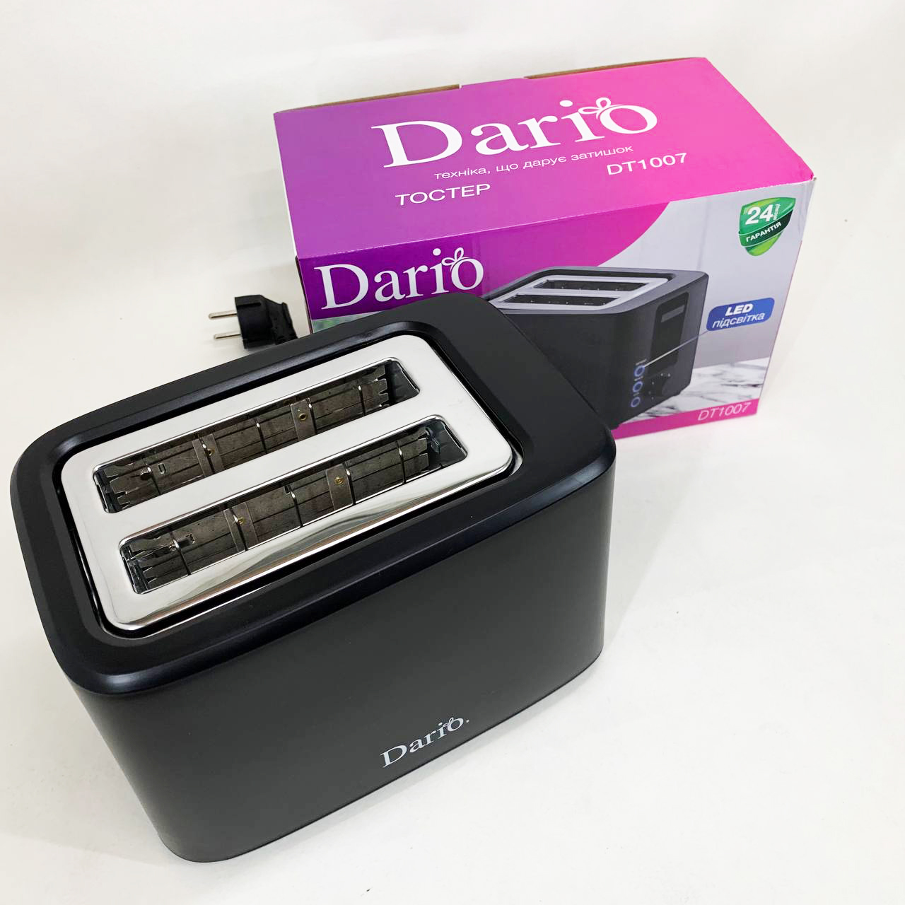 Тостер DARIO DT1007. Цвет: черный