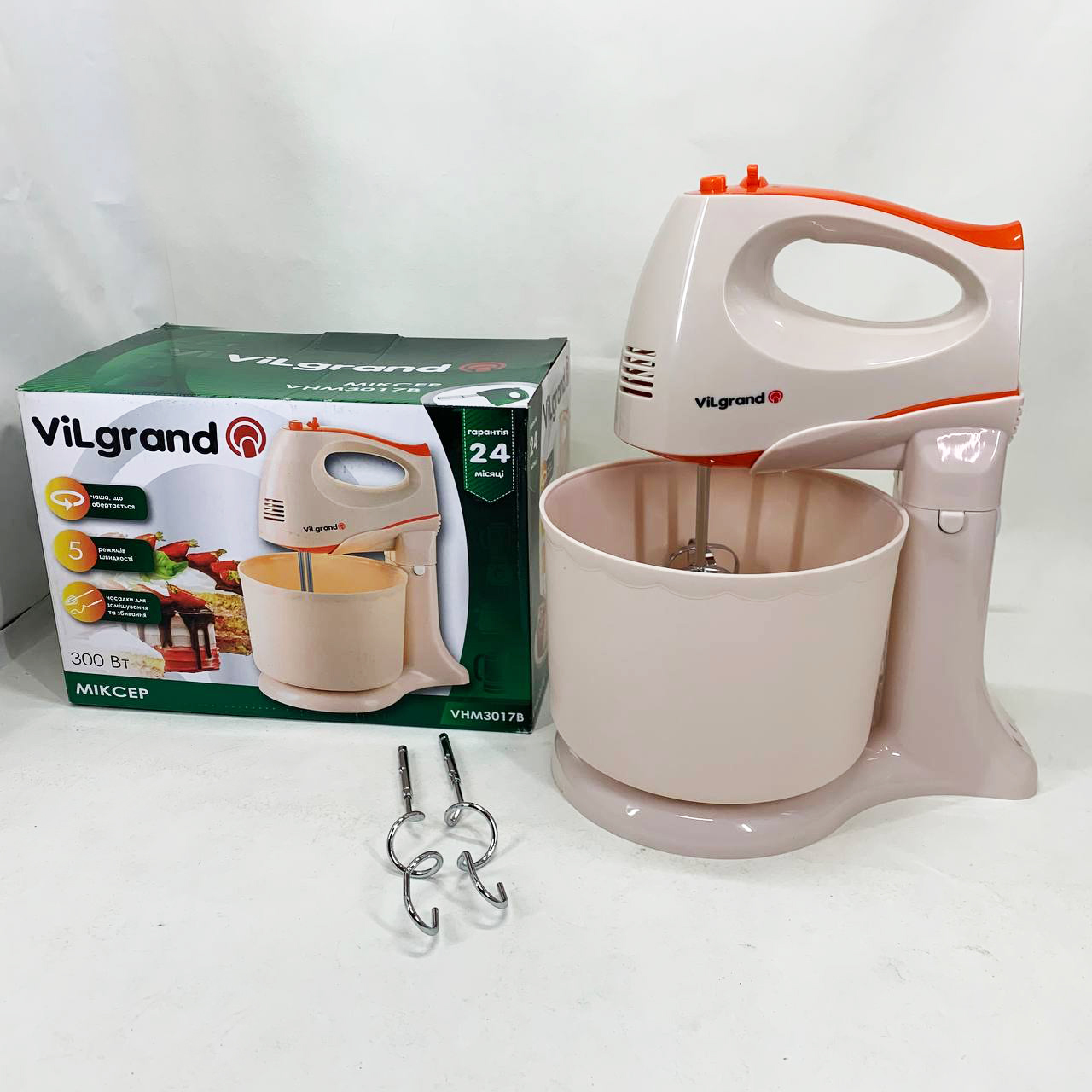 Миксер ViLgrand VHM3017B. Цвет: бежевый