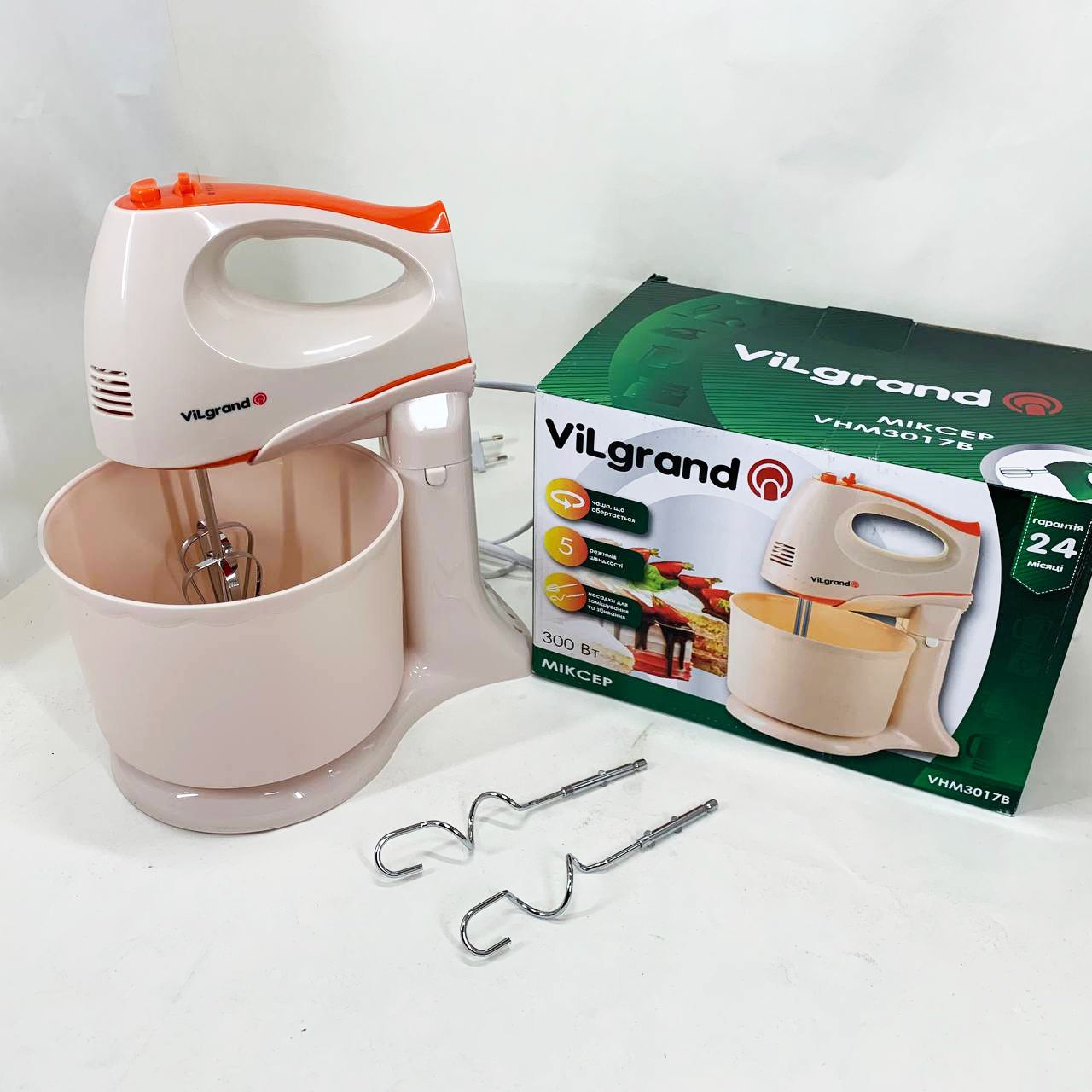 Миксер ViLgrand VHM3017B. Цвет: бежевый