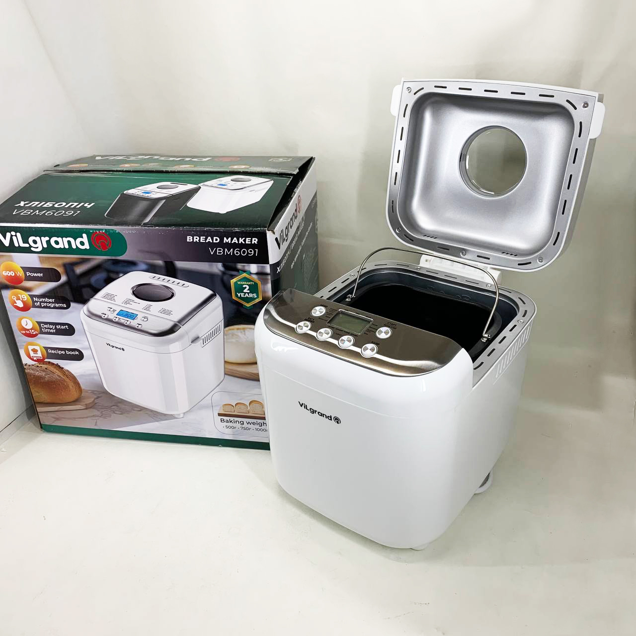 Хлебопечка ViLgrand VBM6091. Цвет: белый