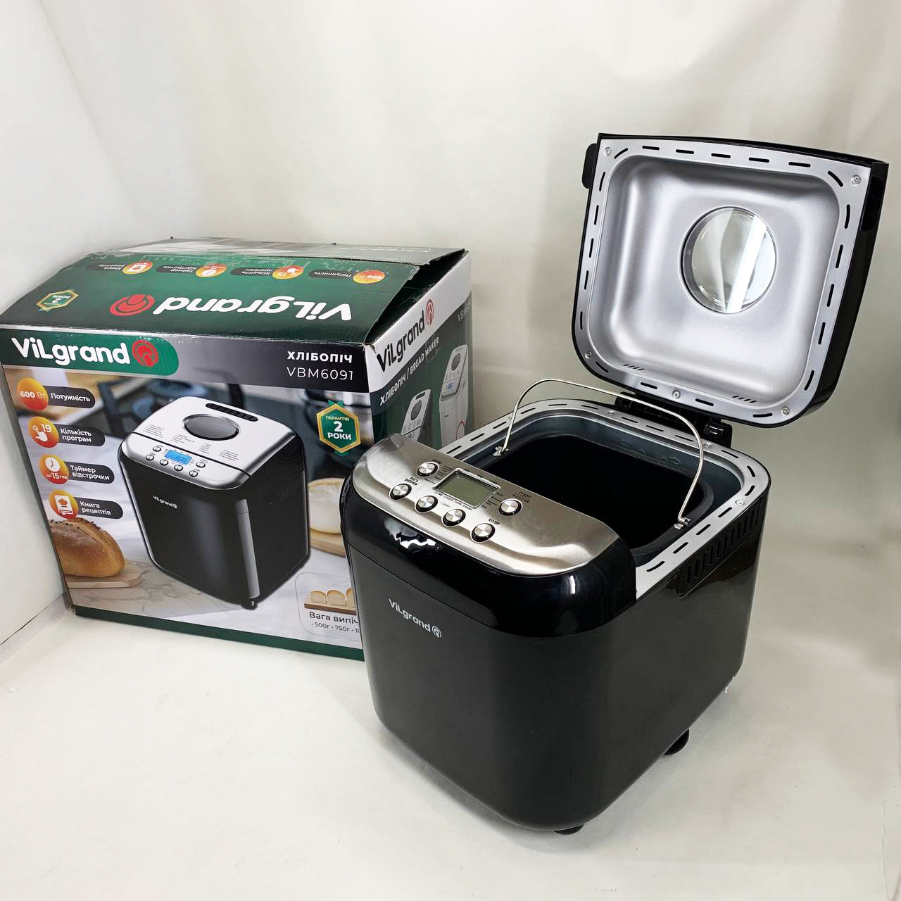 Хлебопечка ViLgrand VBM6091. Цвет: черный