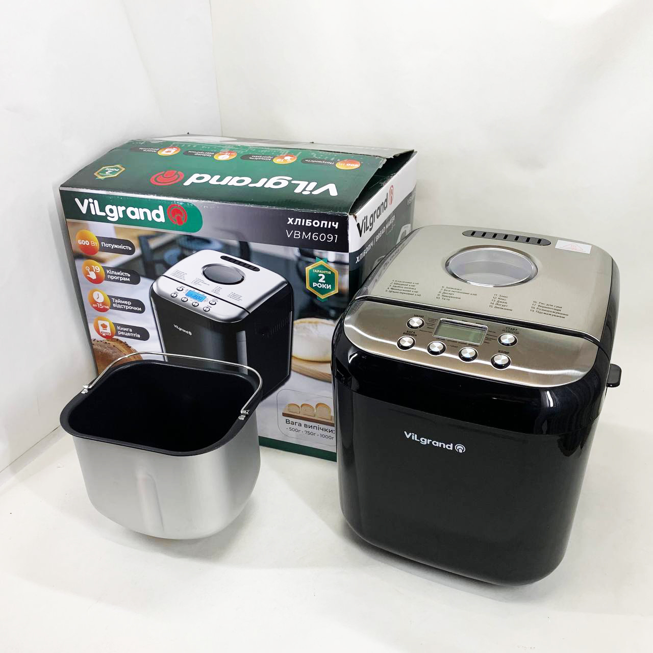 Хлебопечка ViLgrand VBM6091. Цвет: черный