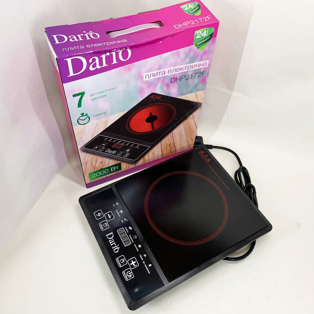 Плита настольная инфракрасная электрическая DARIO DHP2172F