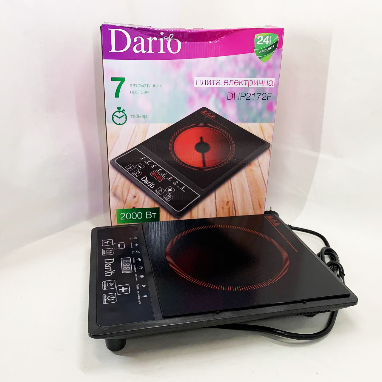 Плита настольная инфракрасная электрическая DARIO DHP2172F