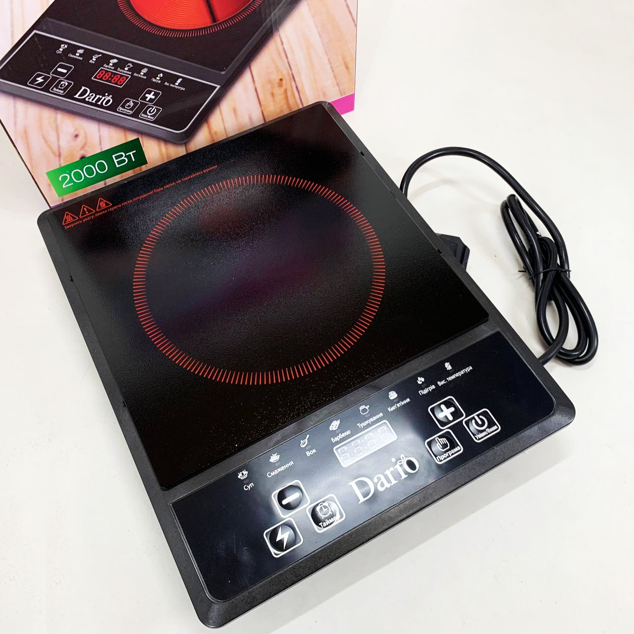 Плита настольная инфракрасная электрическая DARIO DHP2172F