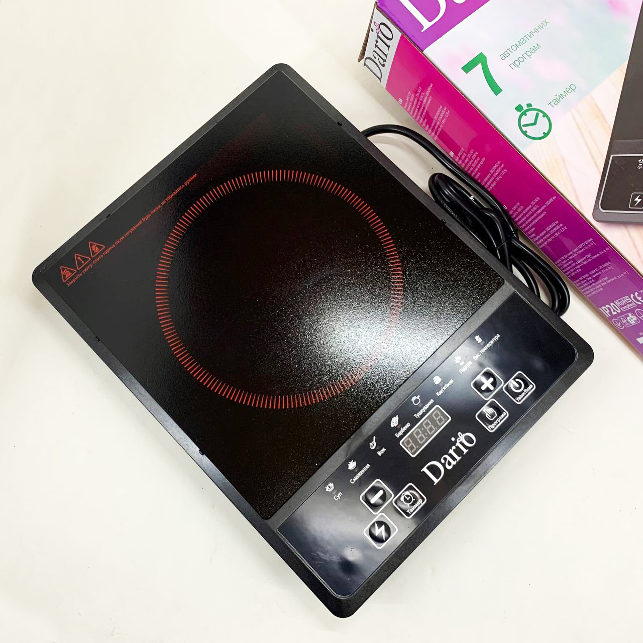 Плита настольная инфракрасная электрическая DARIO DHP2172F