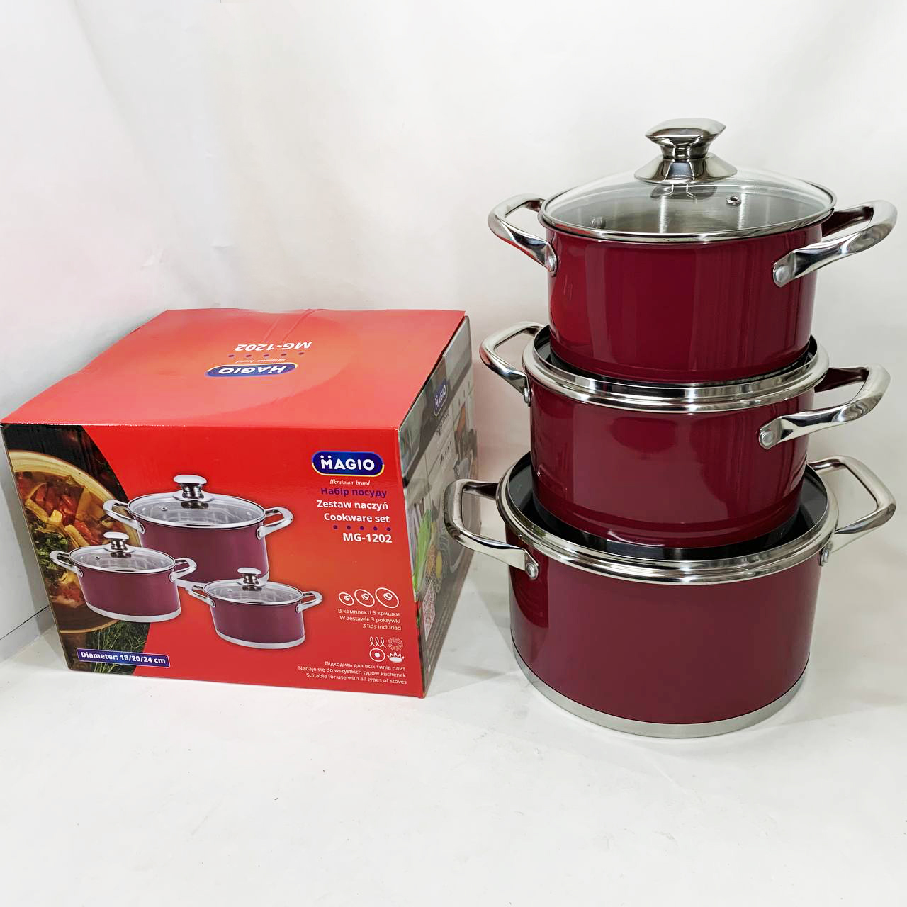 Набор посуды MAGIO MG-1202