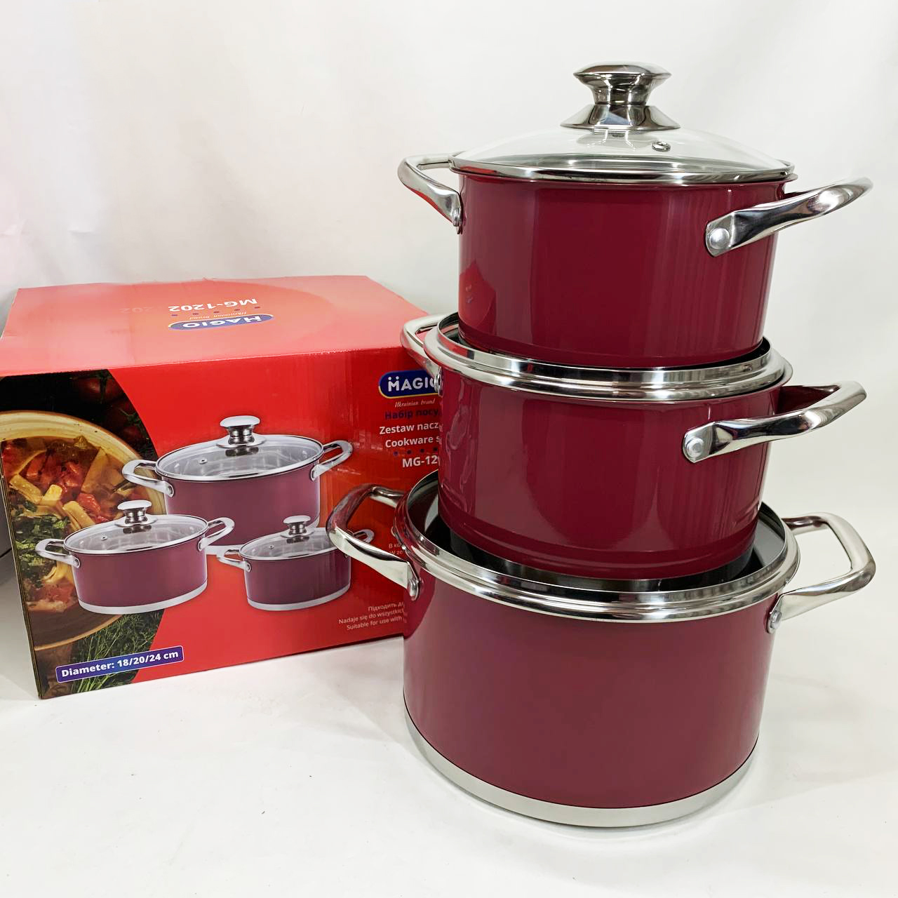 Набор посуды MAGIO MG-1202