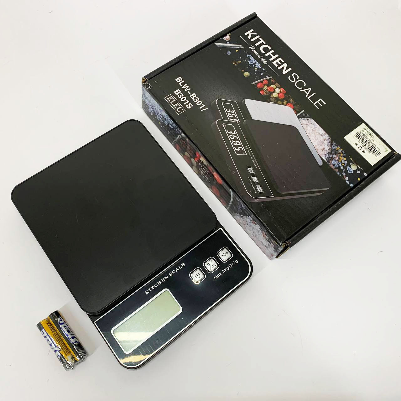 Весы кухонные электронные B301, 5кг (1г)